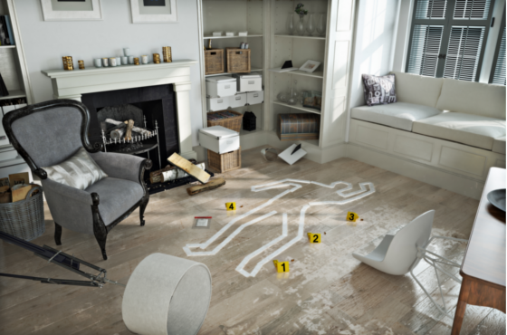 Nach einer Straftat fällt eine Sonderreinigung an, eine Spezialreinigung für besondere und schwere Fälle