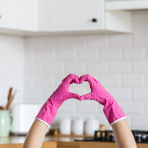 Symbolisch für die Unterhaltsreinigung mit Liebe zum Detail