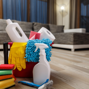 Utensilien für die Grundreinigung